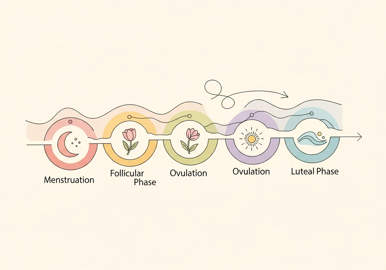 Timeline do ciclo hormonal